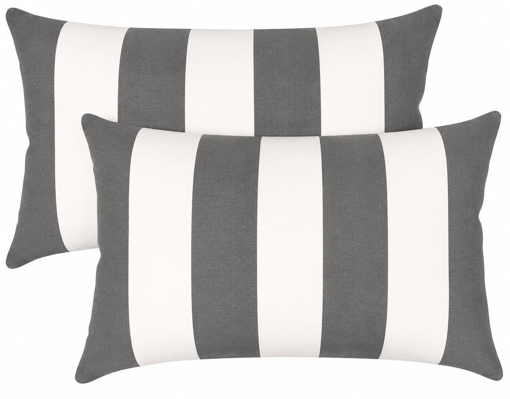 2 Pack Outdoor Lumbar Pillow Covers