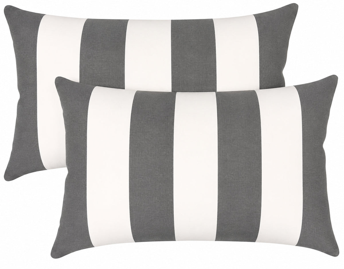 2 Pack Outdoor Lumbar Pillow Covers