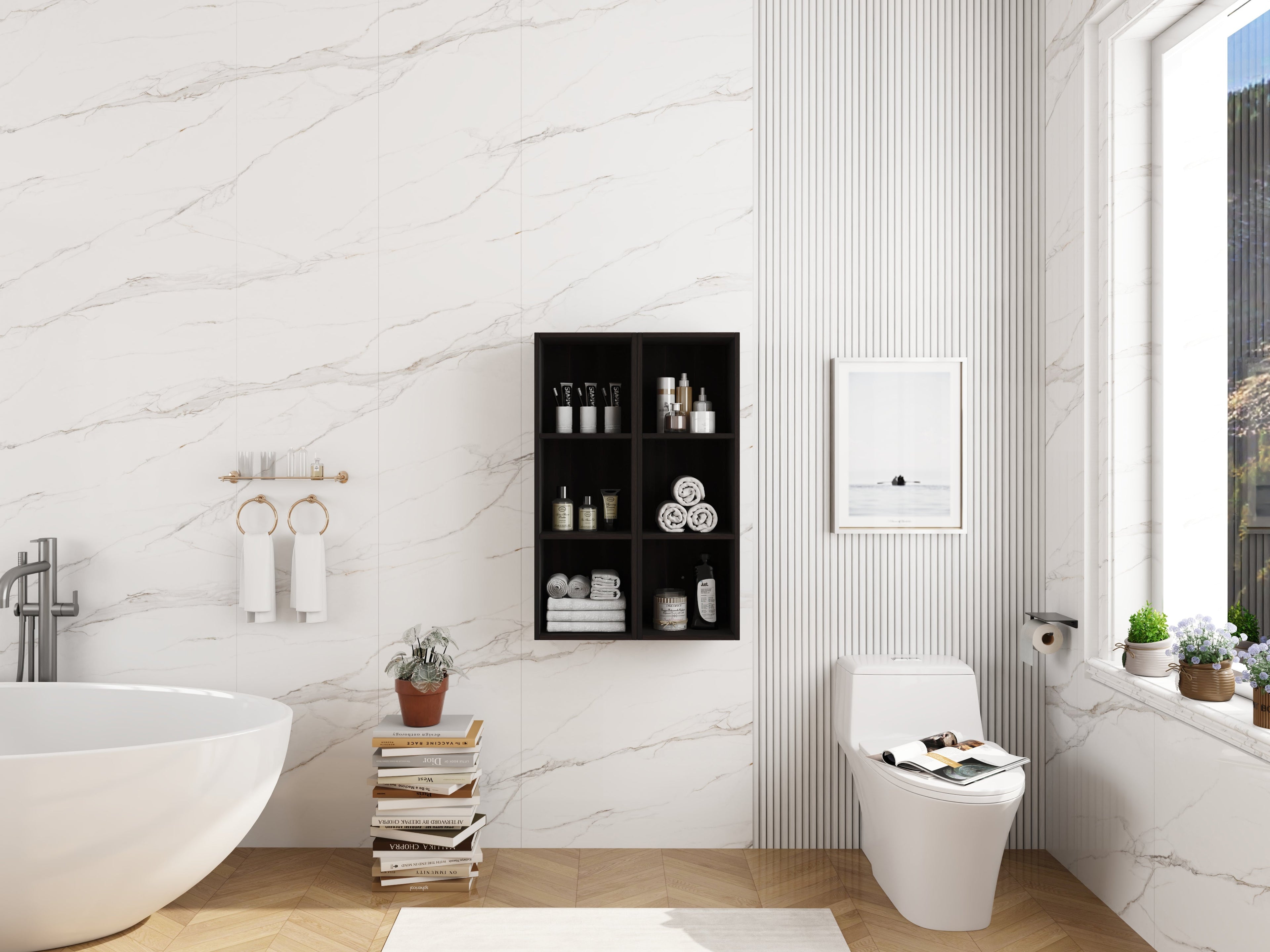 24 Inch Wall Mounted Storage Shelves