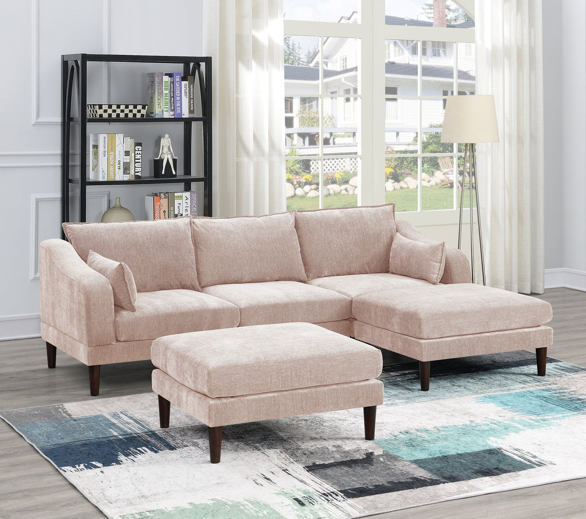 Contemporary 5-Piece Modular Sectional Set