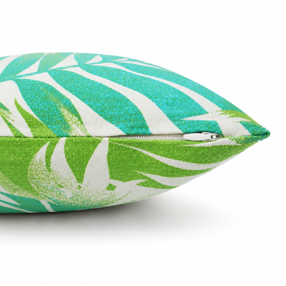 2 Pack Outdoor Pillow Covers - Tropical Palm Aqua