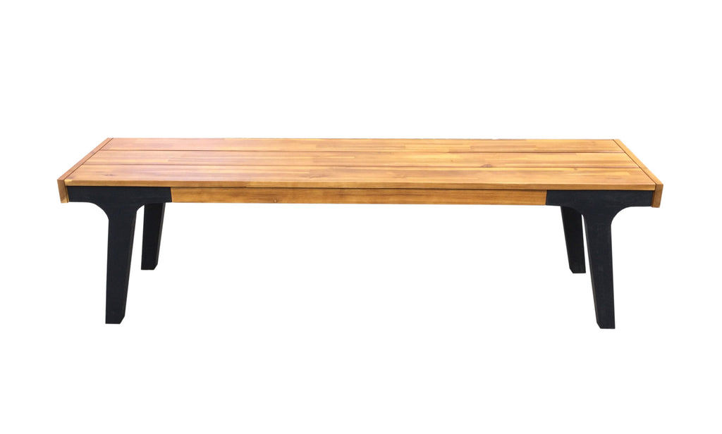 Acacia Wood Bench Set of 2