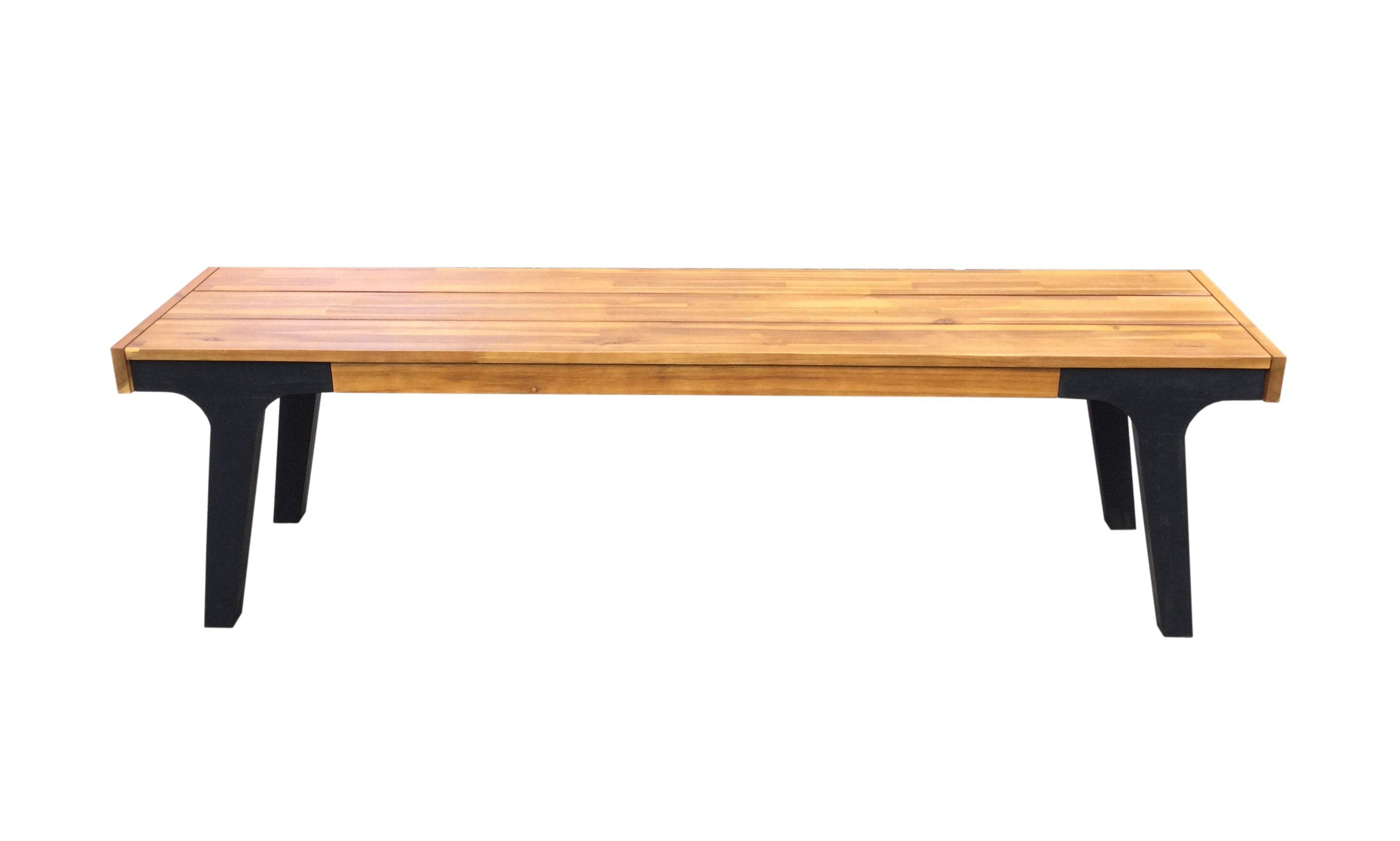 Acacia Wood Bench Set of 2