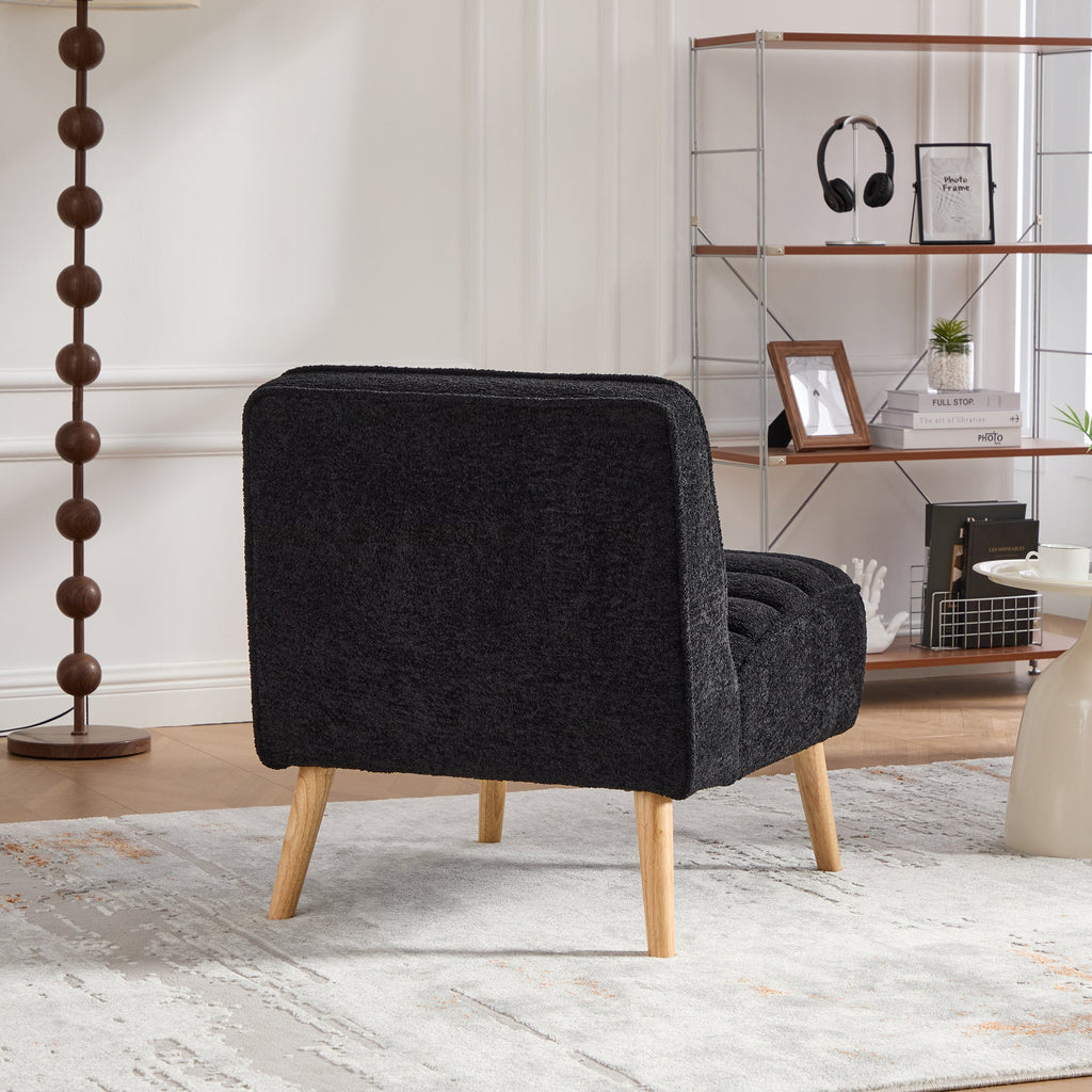 24.4" Wide Modern Upholstered Armless Chair