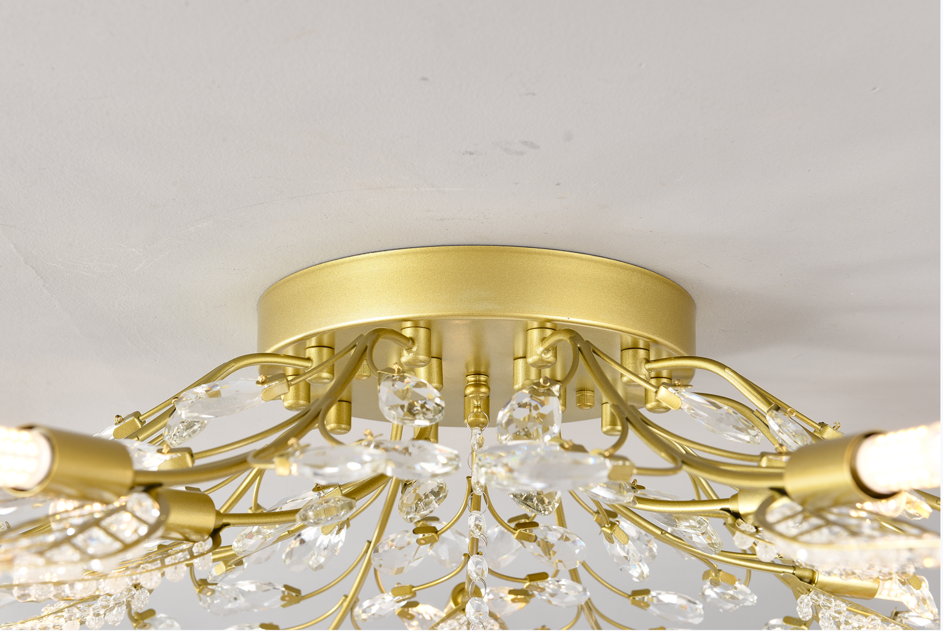 15-Light Chandelier Crystal Ceiling Lamp