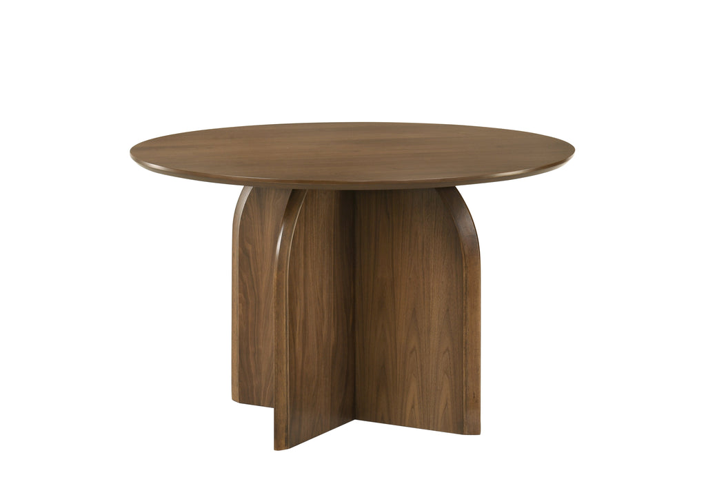 Delmon Dark Round Dining Table