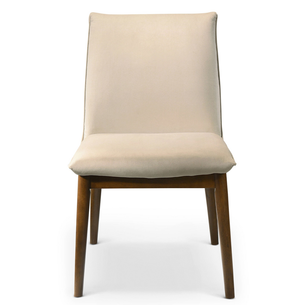 Monza Beige Velvet Dining Chair Set