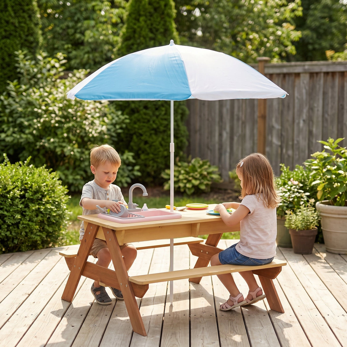 Wooden Kids Picnic Table