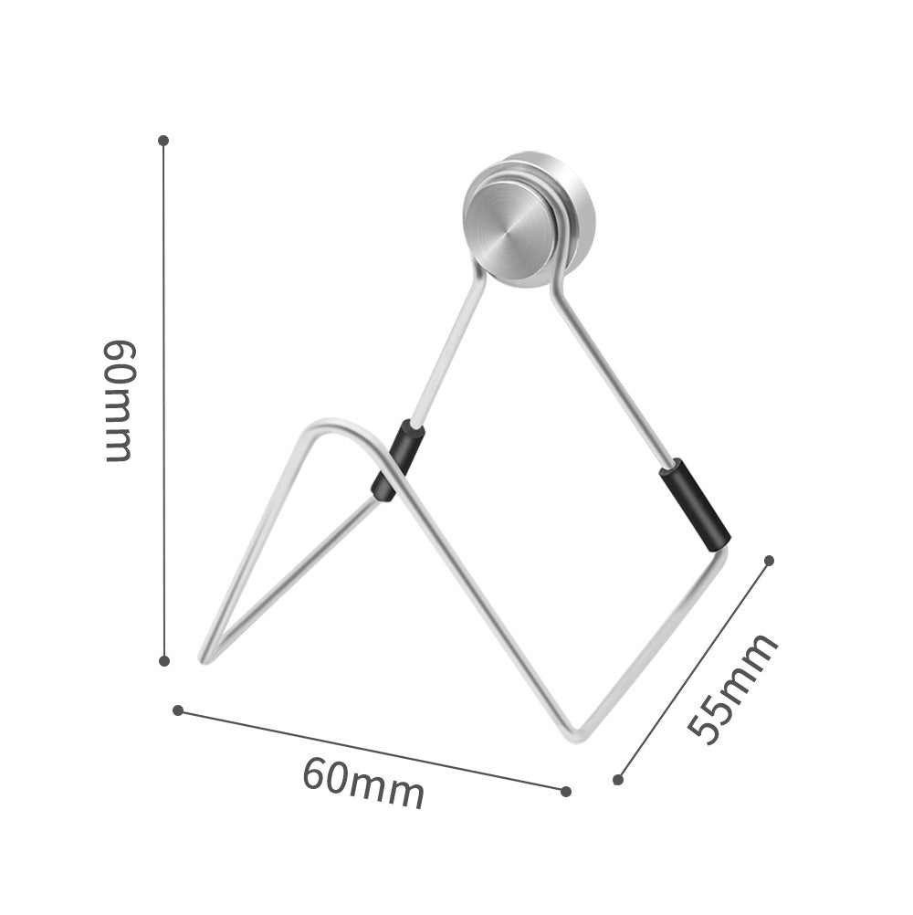 Stainless Steel Kitchen Punch Free Wire Ball Drain Rack With Magnetic Sponge