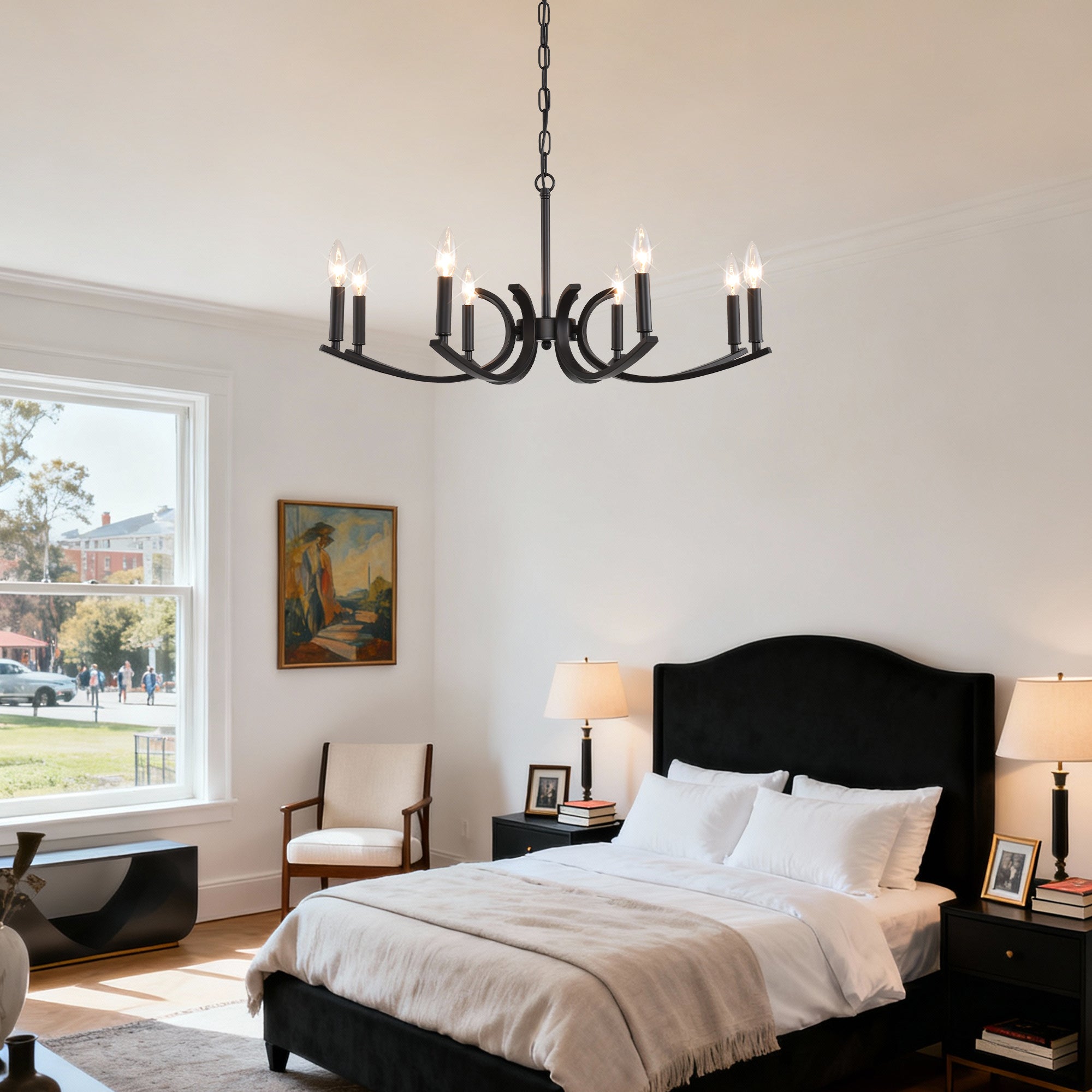 8-Light Farmhouse Chandelier
