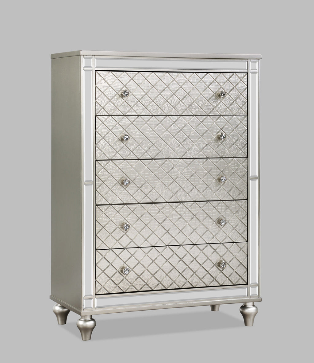 Glam 5-Drawer Bedroom Chest