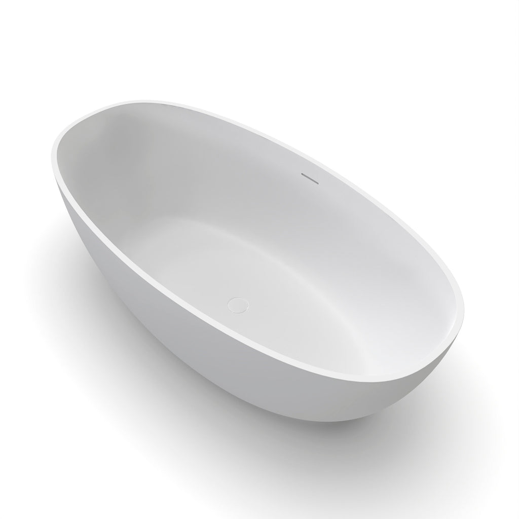 61 Inch Solid Surface Freestanding Bathroom Bathtub