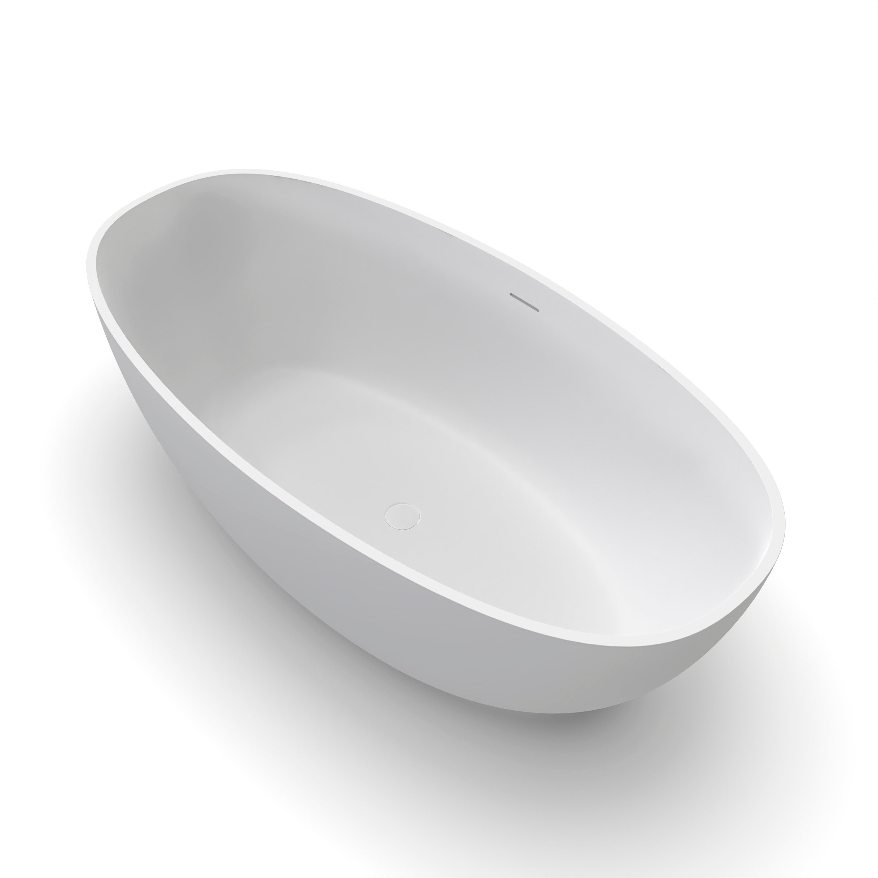61 Inch Solid Surface Freestanding Bathroom Bathtub