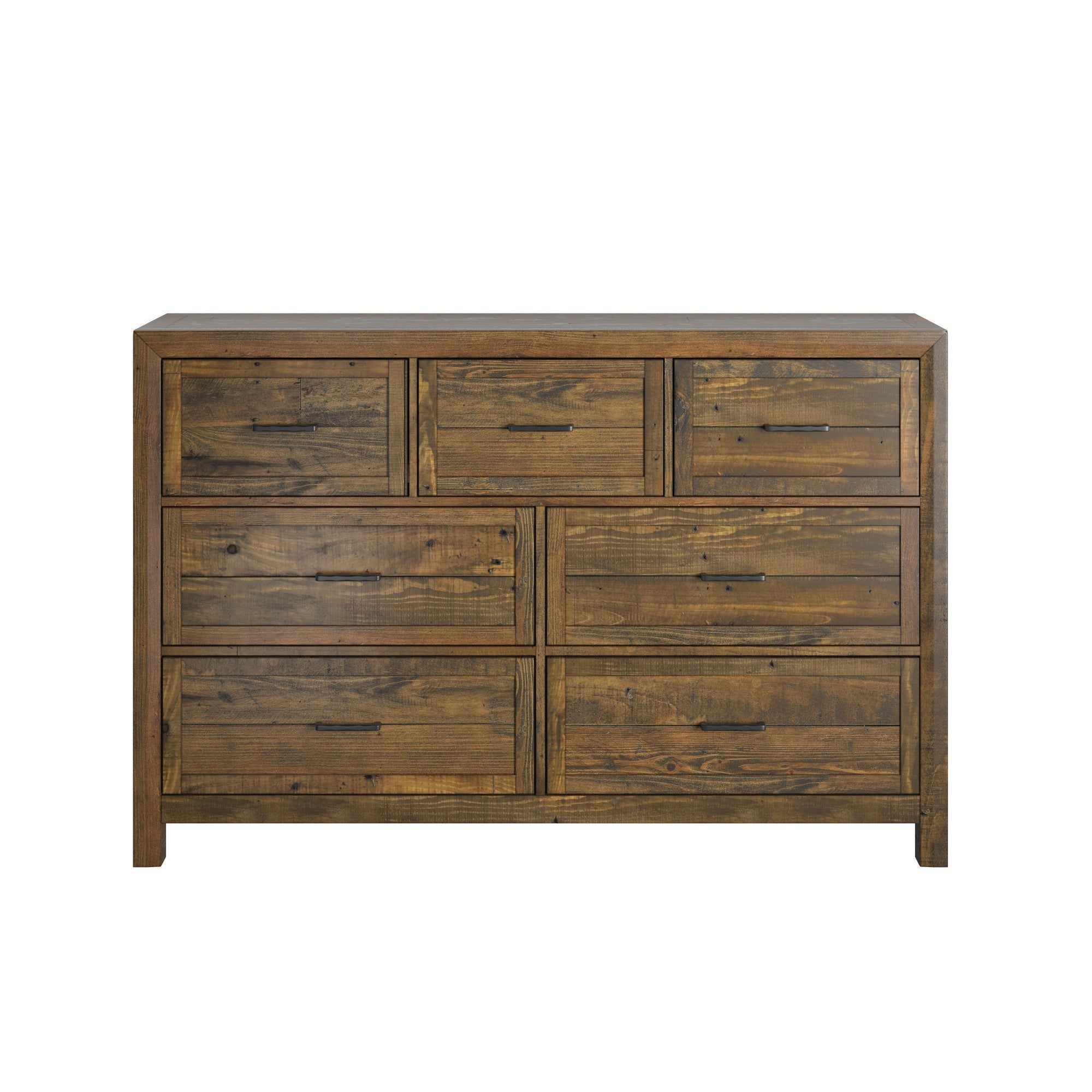 Brown 7-Drawer Dresser