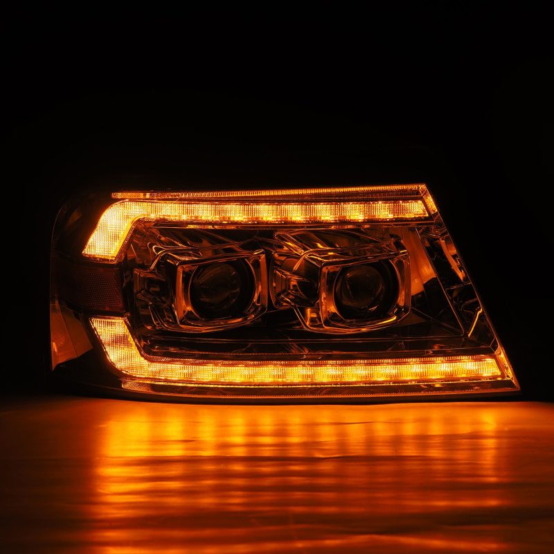 AlphaRex 06-08 Lincoln Mark LT LUXX-Series LED Projector headlights Black w/ Sequential Signal 880132 *Discontinued