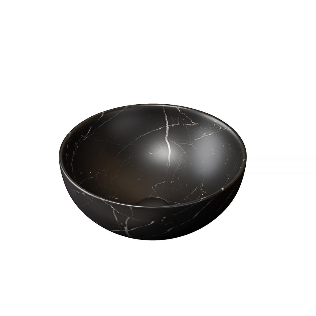 14 Inch Bathroom Bowl Ceramic Sink With Stone Pattern
