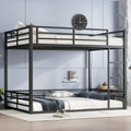 Metal Queen Over Queen Bunk Bed for Teens and Adults
