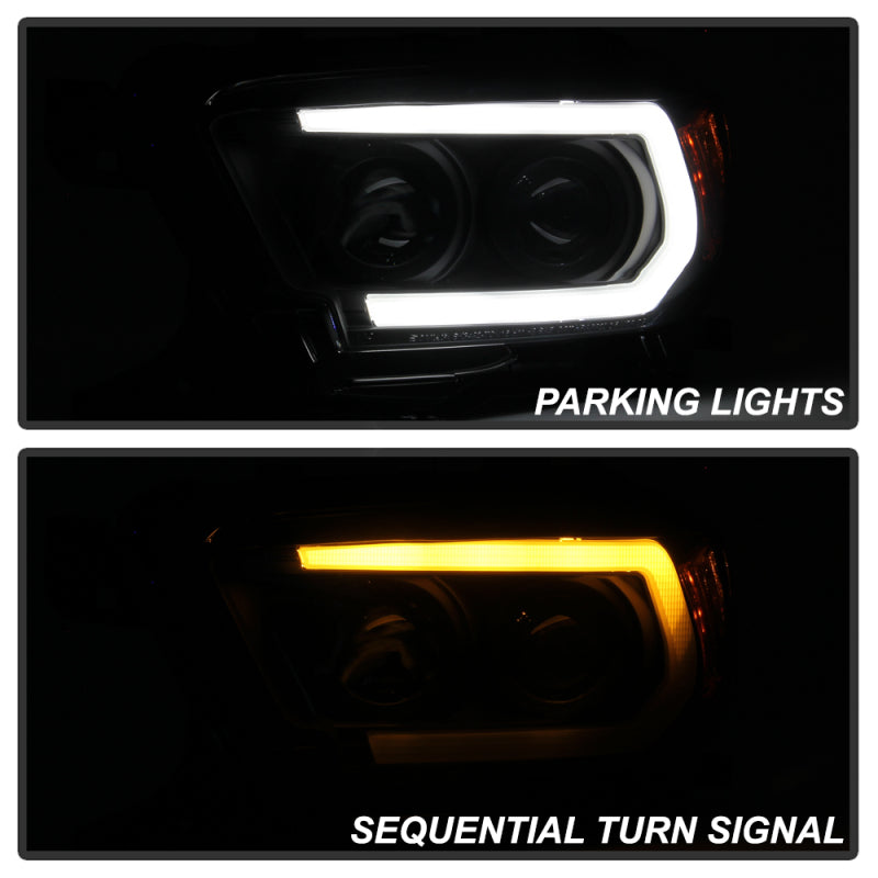 Spyder Toyota Tacoma 16-18 (TRD Model Only) Projector Headlights Black Smoke PRO-YD-TT16V1-SEQ-BSM 5087553