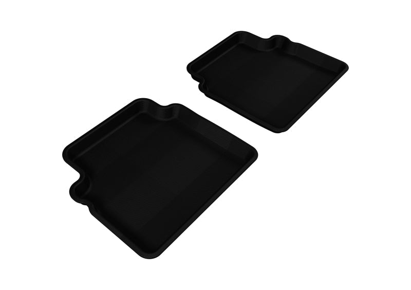 3D MAXpider 2007-2011 Chevrolet Aveo Kagu 2nd Row Floormats - Black L1CH00821509