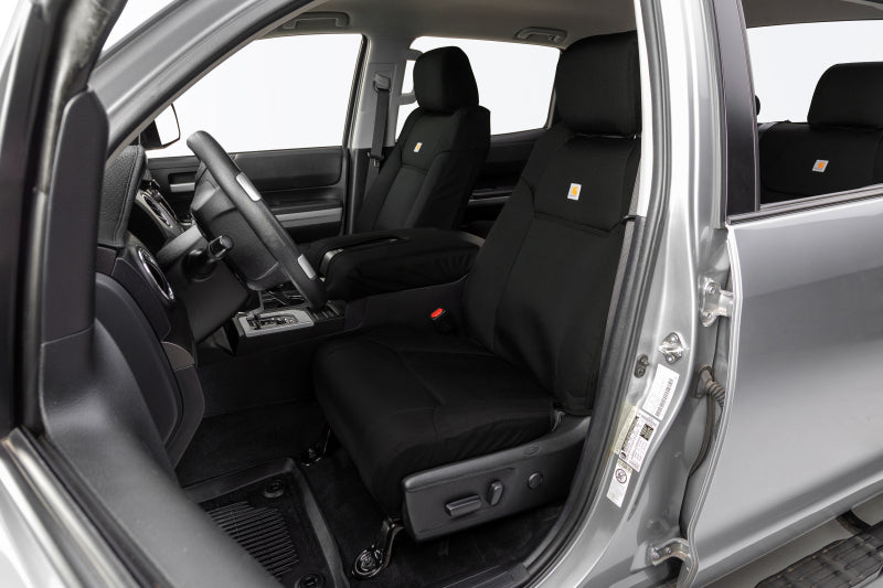 Covercraft 24-25 Ford F250/F550 Carhartt Super Dux PrecisionFit Custom Front Row Seat Covers - Black GTF4423ABCOBK