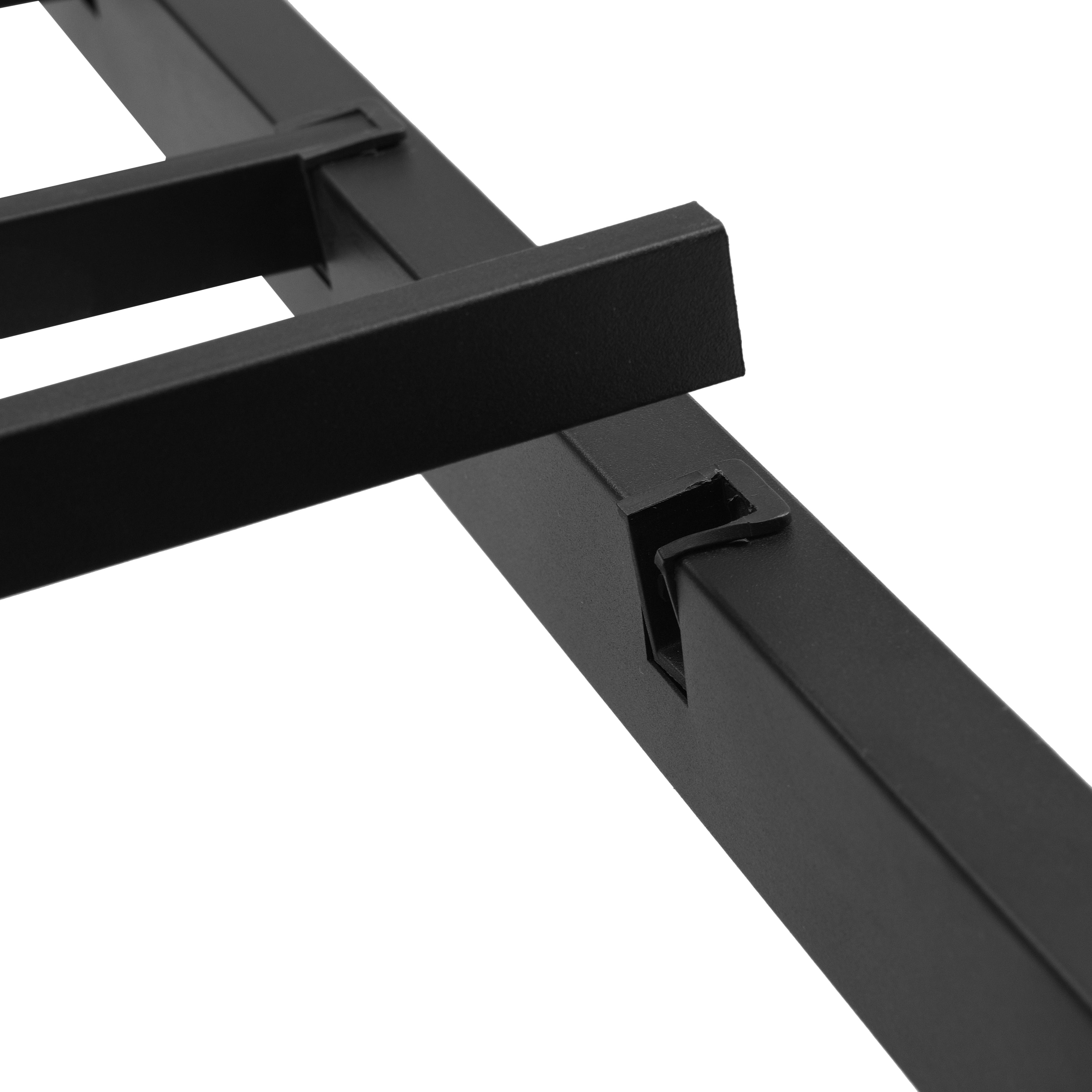 Queen Size Metal Platform Bed Frame with USB Charging Station