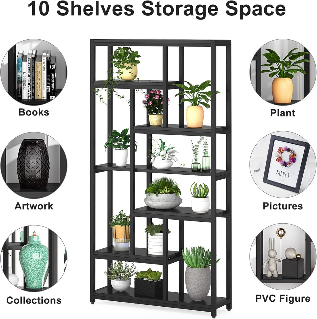78.7" Extra Tall 7-Tier Industrial Bookcase