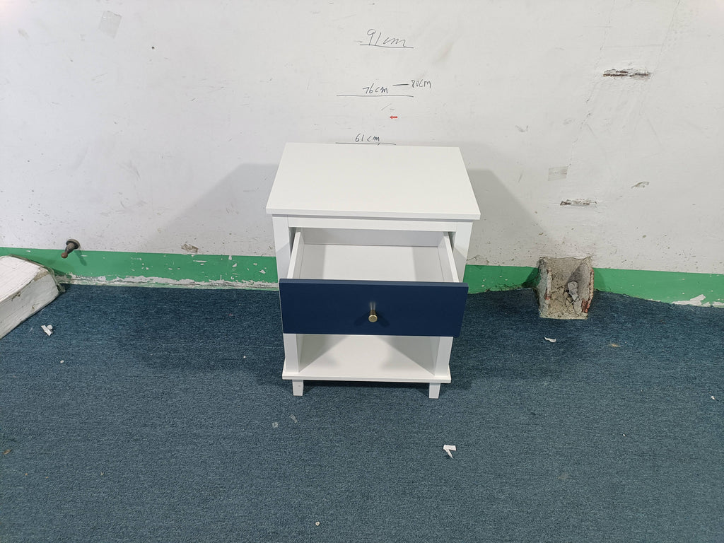 26.77''H Wooden Nightstand with One Drawer One Shelf