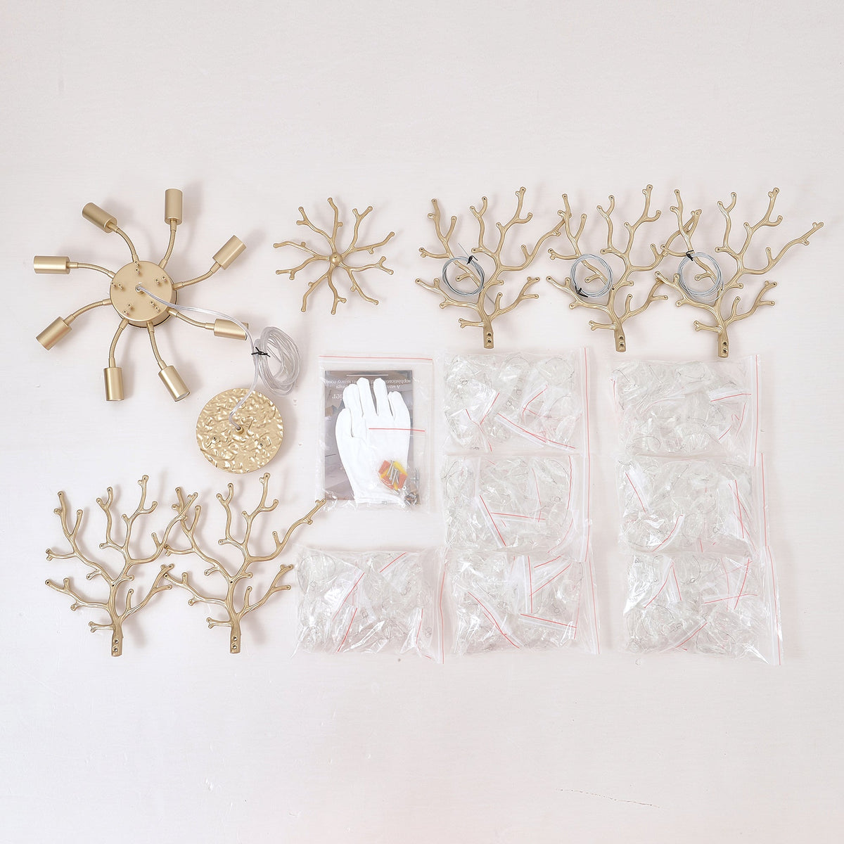 8-Light Chandelier Crystal Ceiling Lamp