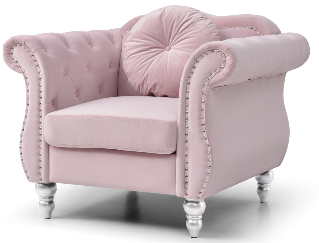 Chic Transitional Accent Chair