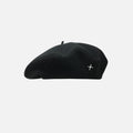 Wool-blend Beret For Women Oversized Fit Painters Cap