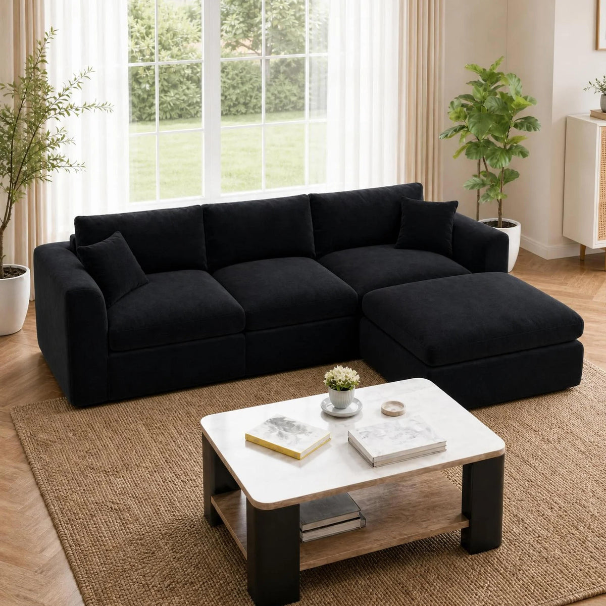 Compressed Modular Sectional Sofa