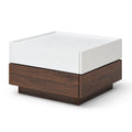 Rotating Coffee Table with 2 Drawers