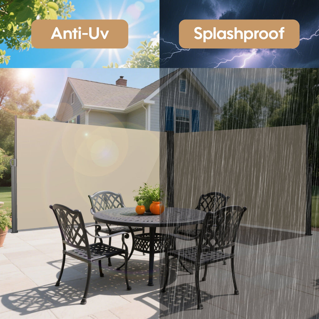 Retractable Side Awning for Outdoor Privacy