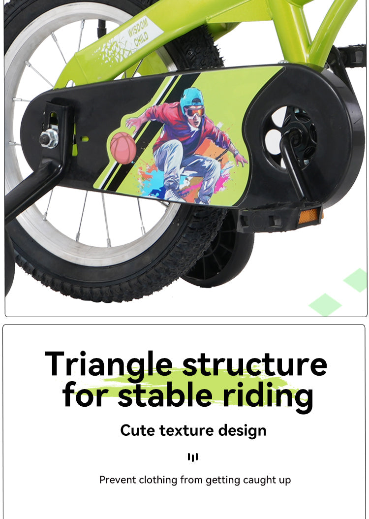 FKZNPJ 18 Inch Sporty Kids Bike With Training Wheels