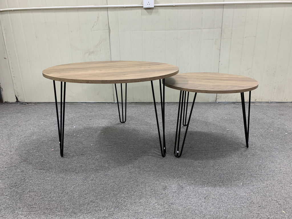 27.56'' Round Nesting Coffee Table Set of 2