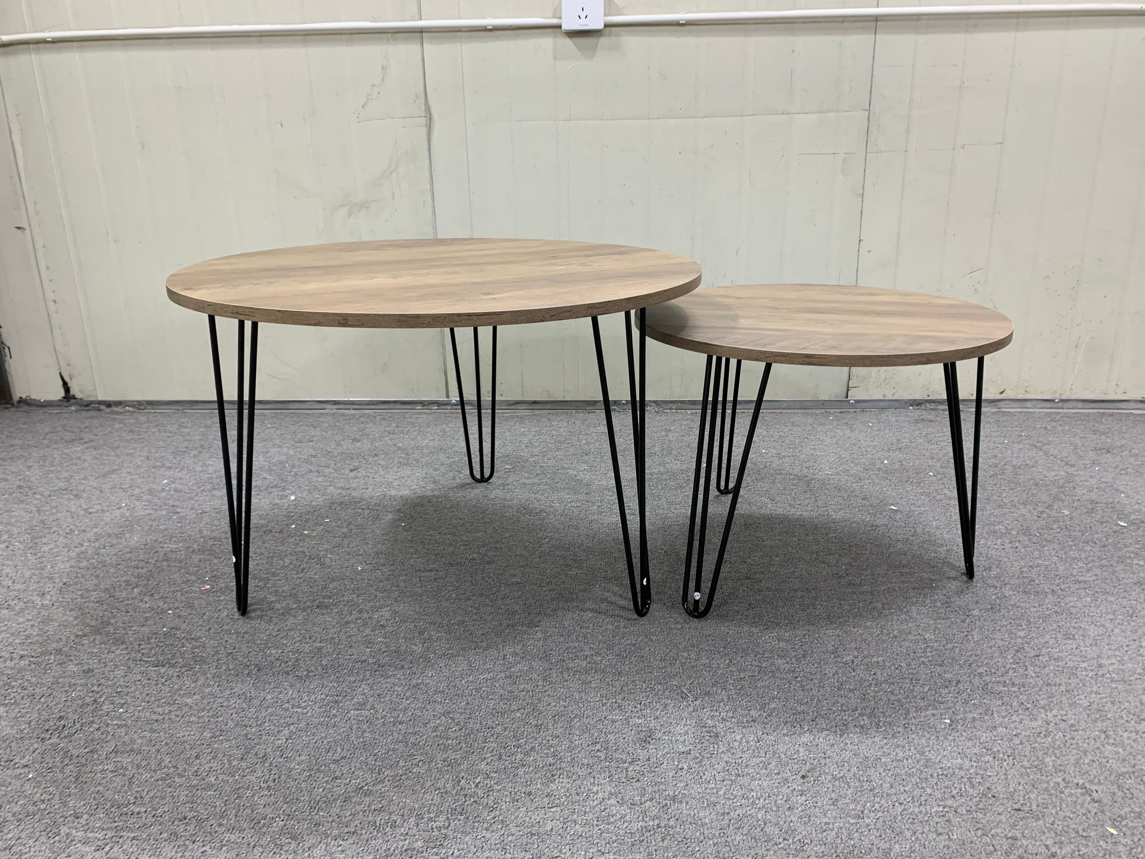 27.56'' Round Nesting Coffee Table Set of 2