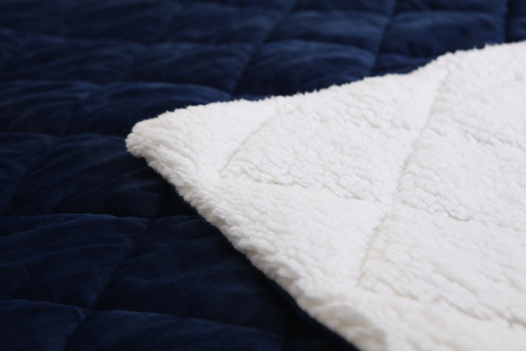 Modern Style Reversible Throw Blanket