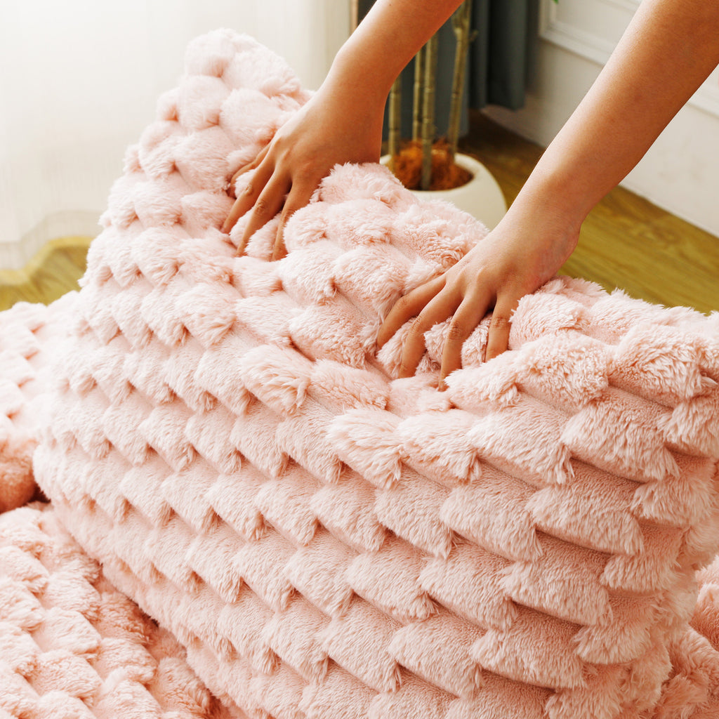 Pink Turtle Velvet Double Chaise Lounge