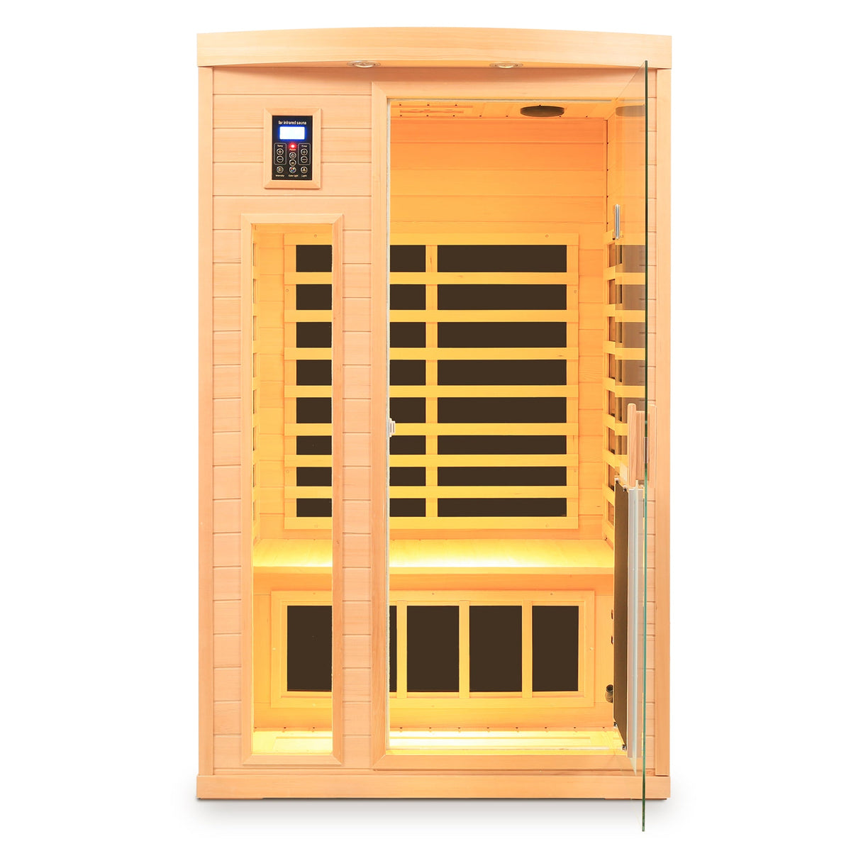 Far-Infrared Hemlock Wood Two-Person Sauna Room
