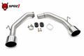SPDZ1 Axle-Back Muffler Delete Exhaust — 2022+ Honda Civic 1.5T & 2023+ Acura Integra 1.5T