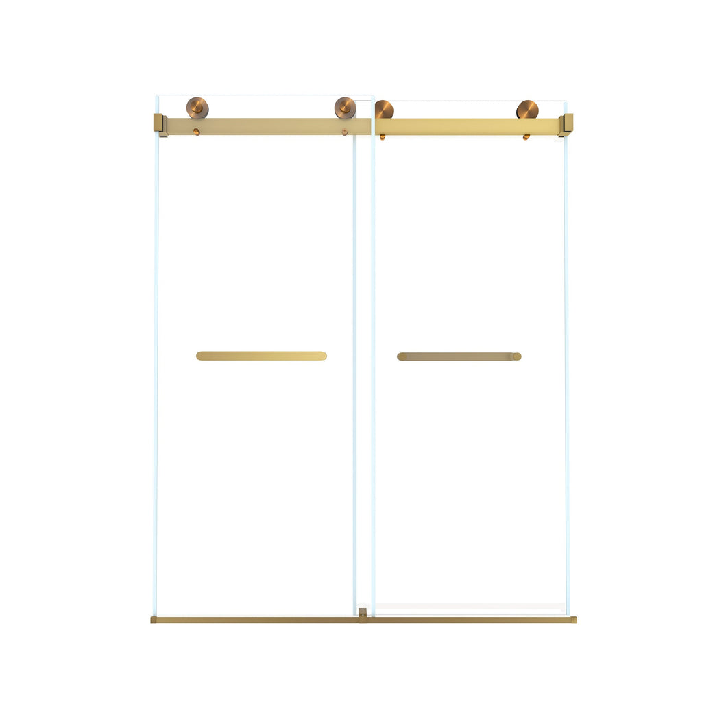 Frameless Double Sliding Shower Door 56-60" W x 74" H