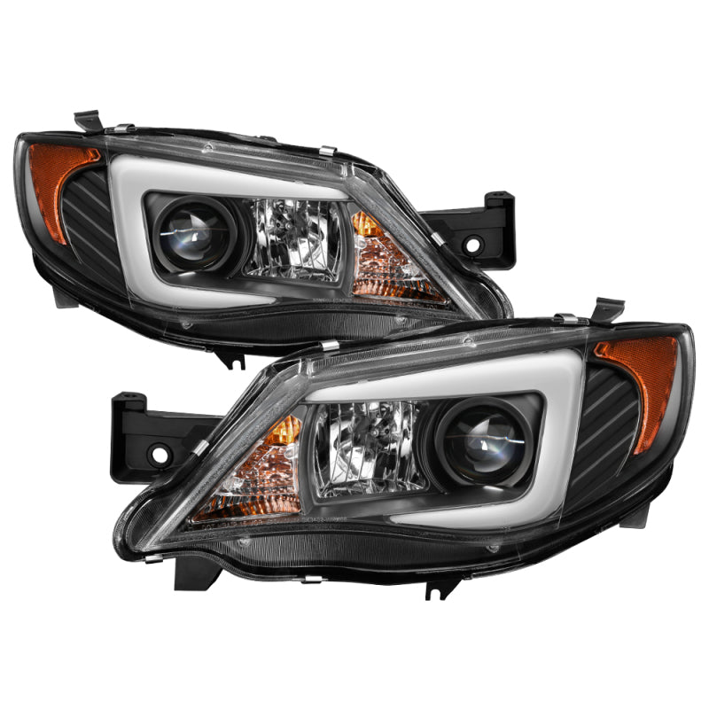 Spyder Subaru WRX 08-09 Projector Headlights - HID Model Only - Black PRO-YD-SWRX08-HID-LBDRL-BK 5083937