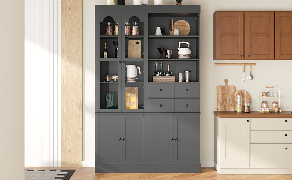 TOPMAX Freestanding Buffet with Hutch