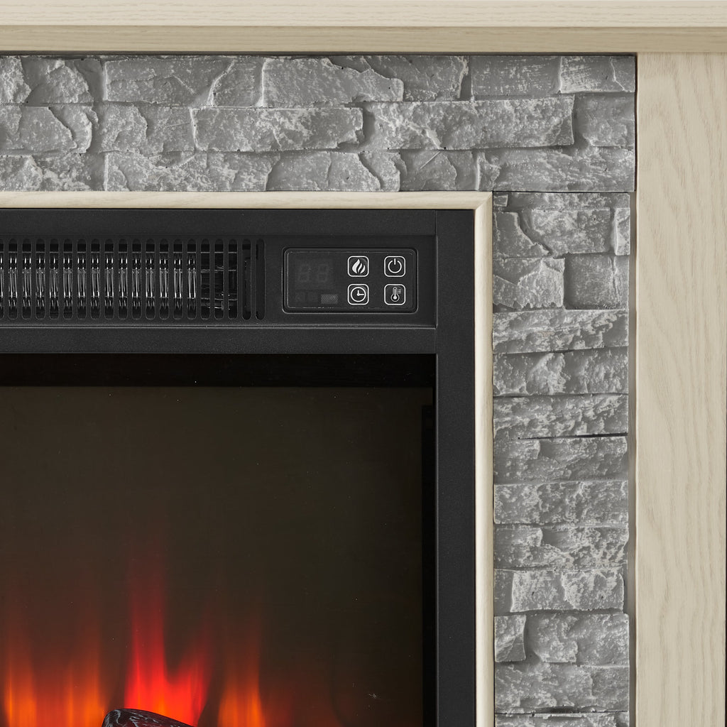 58" Modern TV Stand with Electric Fireplace