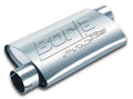 Borla Universal Pro-XS Muffler Oval 3in Inlet/Outlet Offset/Offset Notched Muffler 400491