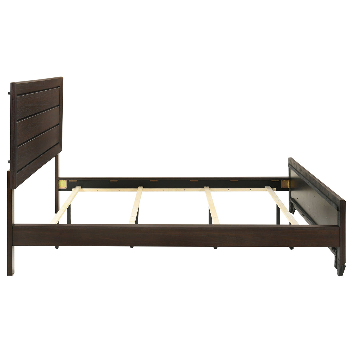 Villeparisis Dark Cocoa California King Panel Bed