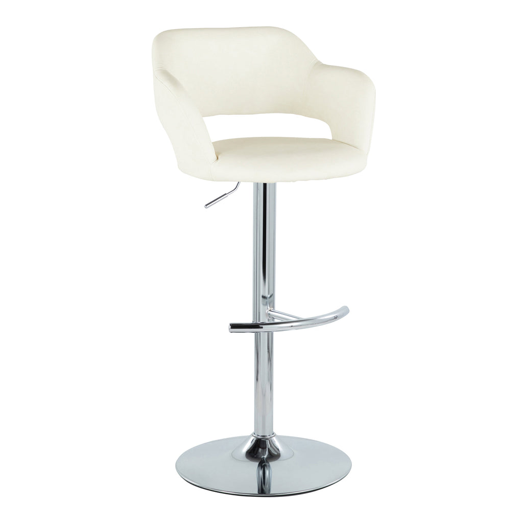 Contemporary Adjustable Barstool with Swivel