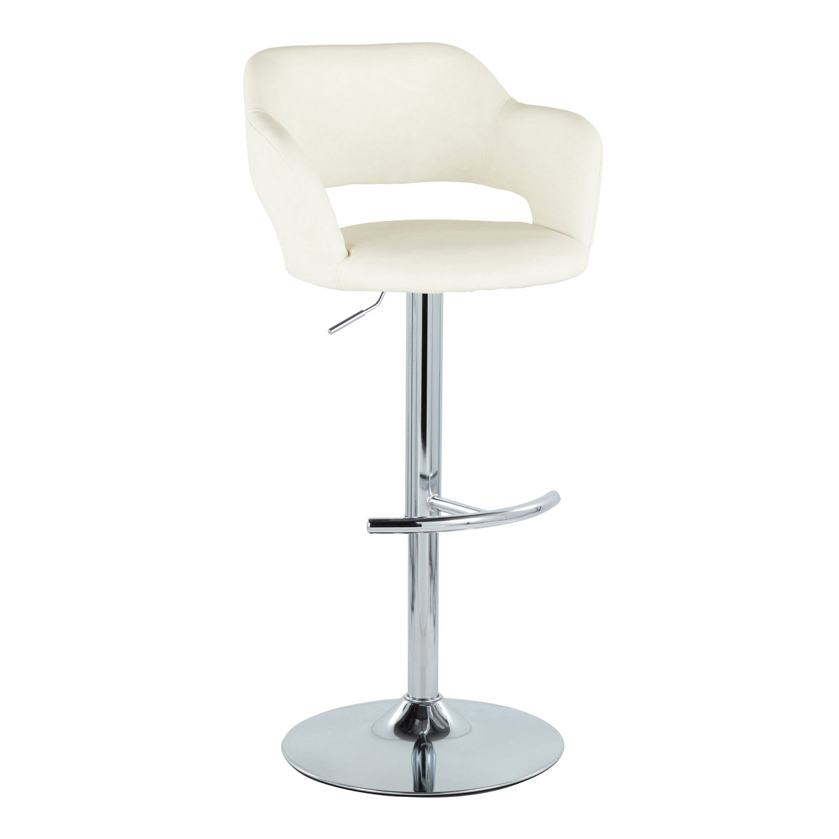 Contemporary Adjustable Barstool with Swivel
