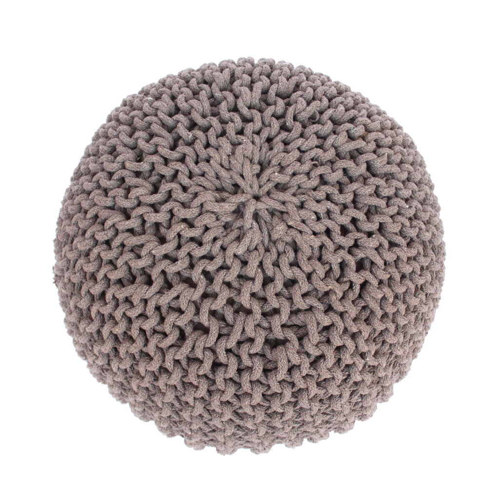 Moro Knitted Cotton 20 x 20 Round Pouf
