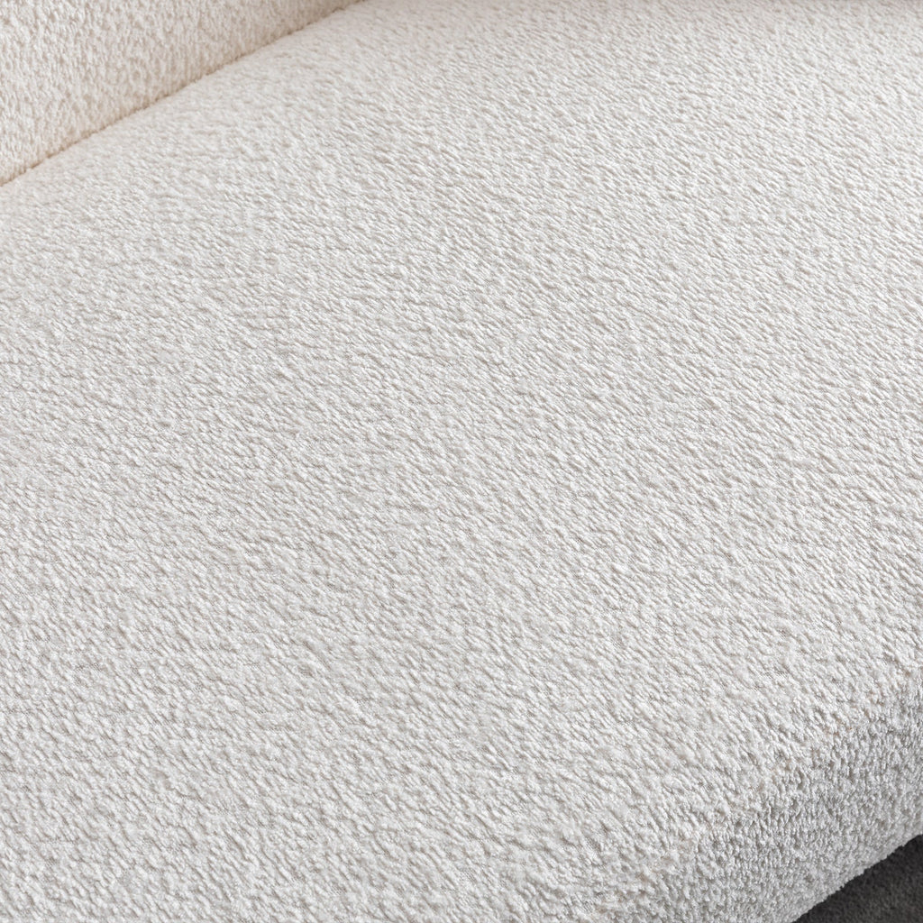 3+1+1, 93.31" Minimalist Curved Sofa, 3 Seater